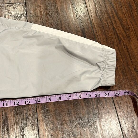 Vintage Nike Center Swoosh Anorak Style half zip Black Windbreaker size XXL flaw - Picture 11 of 13